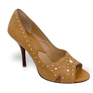 Michael Kors Studded Peep-toe Heels